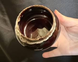 Nasco Hickory Drip Glaze Ovenware Bowl