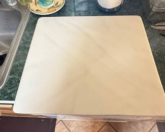 White Marble Pastry Board