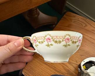Antique W.G. & Co. Limoges Floral Tea Cup