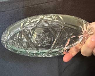 Anchor Hocking Early American Prescut (EAPC) Oval Relish Dish