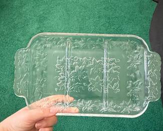 Princess House Fantasia 3-Section Divided Relish Tray