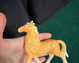 Vintage Ceramic Palomino Horse Figurine