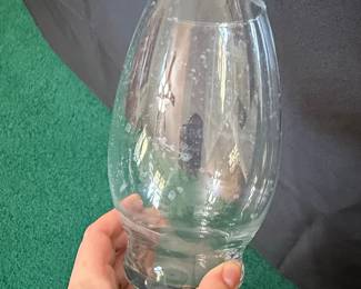 Clear Glass Hurricane Candle Holder