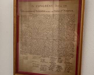 Declaration of Independence Decorative Facsimile