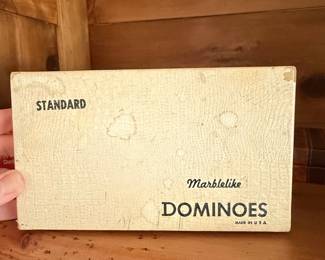 Vintage Puremco 'Standard' Marblelike Dominoes Set