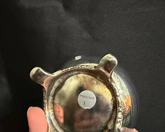 Silver-Plated Sugar Bowl with Lid