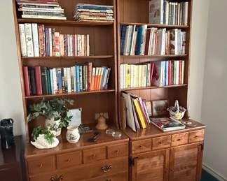 Pair of Vintage Ethan Allen Heirloom Maple Bookcase Hutches