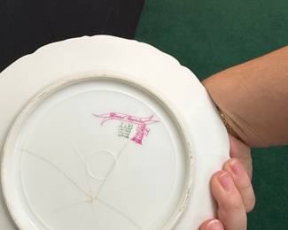 T&V Limoges Hand Painted Daisy Plate