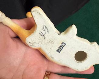Vintage Japanese Ceramic Lying Foal Figurine