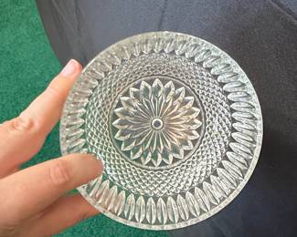 Vintage Anchor Hocking Wexford Pressed Glass Berry Bowl