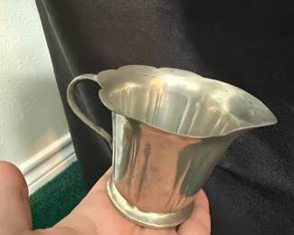 Vintage Pewter Creamer Pitcher 774