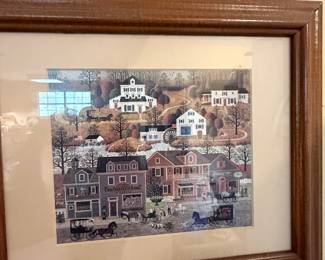 Set of Four Charles Wysocki Framed Prints