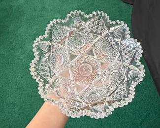 American Brilliant Period Cut Glass Bowl