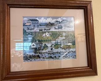 Set of Four Charles Wysocki Framed Prints