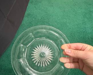 Vintage Heisey 'Colonial' Pattern Clear Glass Plate