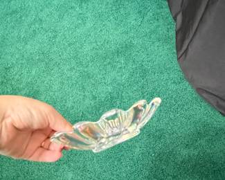 Vintage Federal Glass Celestial Iridescent Dish