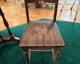 Vintage Child Size Wooden Chair