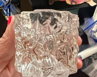 Mid-Century Modern Viking Glass 'Epic' Candle Holder