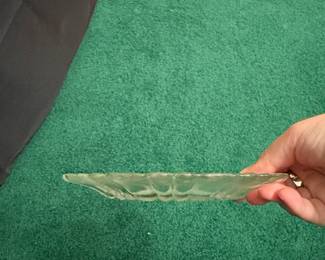 Anchor Hocking Colonial Knife and Fork Clear Glass Plate