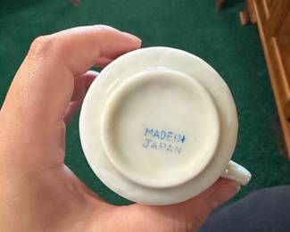 Vintage Japanese Floral Tea Cup and Saucer