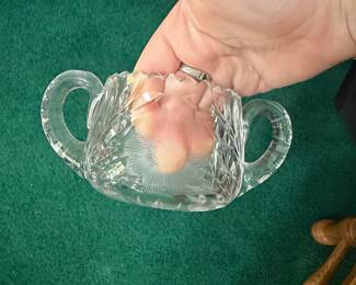 Vintage Imperial Glass Nucut Sugar Bowl