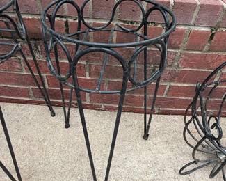 Vintage Wrought Iron Plant Stand