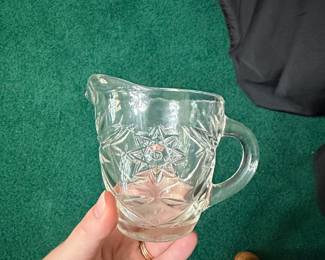 Anchor Hocking Early American Prescut (EAPC) Star of David Creamer