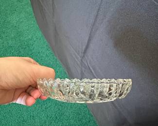 Vintage Federal Glass Pioneer Fruit Pattern Clear Glass Dish