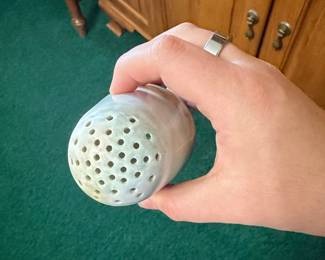 Hand-Painted Porcelain Footed Sugar Shaker