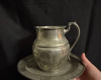 John Alden Silver Company Pitcher and Tray