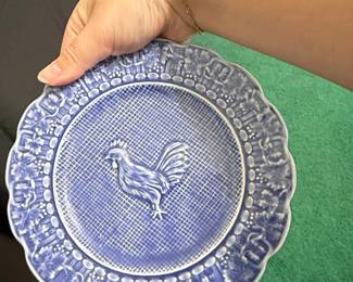 Bordallo Pinheiro Rooster Plate