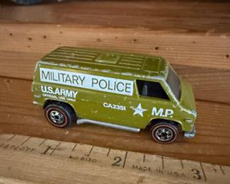 1974 Hot Wheels Redline Khaki Kooler Military Police Van