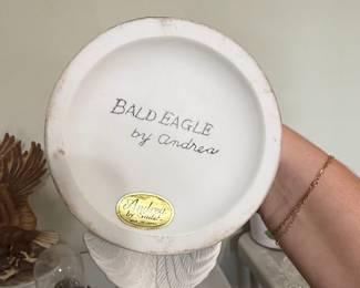 Andrea by Sadek Bald Eagle Figurine