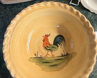 HOME Rooster Ceramic Serving Bowl