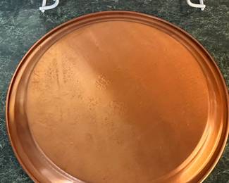 Vintage Princess House Heritage Etched Copper Serving Tray