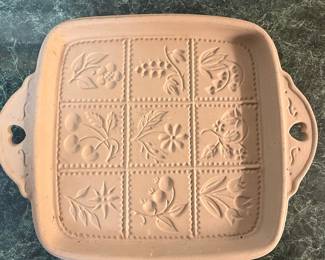 Brown Bag Cookie Art 1988 Hill Design Flowers and Berries Shortbread Pan