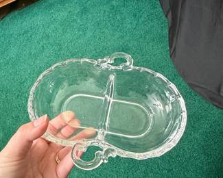Vintage Fostoria Century 2-Part Divided Relish Dish