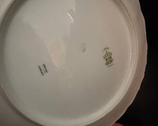 Coronet Limoges Floral Plate