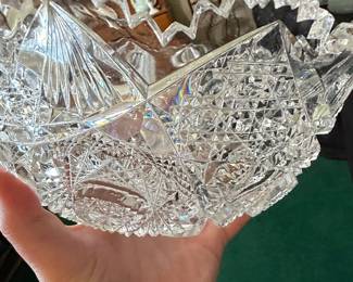 American Brilliant Period Cut Glass Bowl