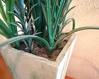 Artificial Grass Plant in Square Planter