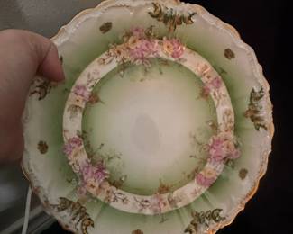 Coronet Limoges Floral Plate
