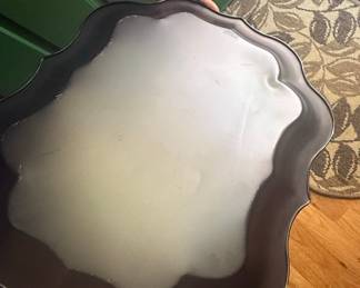 Vintage Toleware Floral Serving Tray