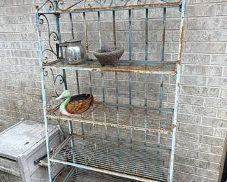 French-Style Wrought Iron Bakers Rack