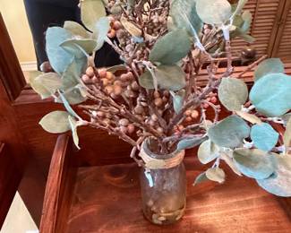 Artificial Eucalyptus and Berry Floral Arrangement
