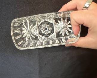 Anchor Hocking Early American Prescut (EAPC) Star of David Relish Dish