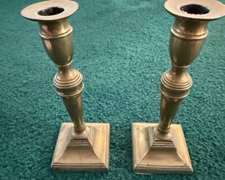 Pair of Vintage Brass Candlesticks