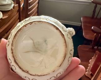 Antique Porcelain Floral Creamer