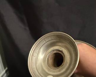 Vintage Pewter Pedestal Compote Dish