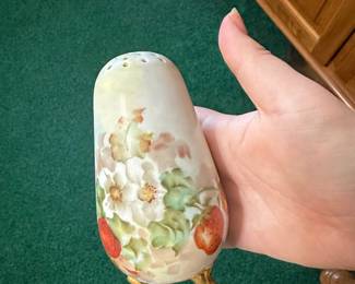 Hand-Painted Porcelain Footed Sugar Shaker