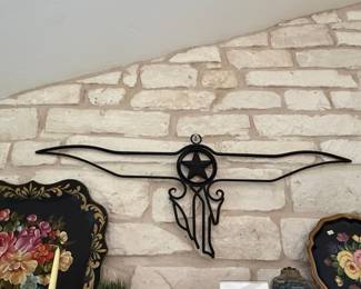 Western Longhorn Steer Wall Decor